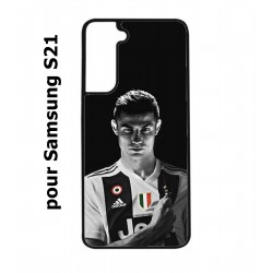 Coque noire pour Samsung Galaxy S21 Cristiano Ronaldo Club Foot Turin