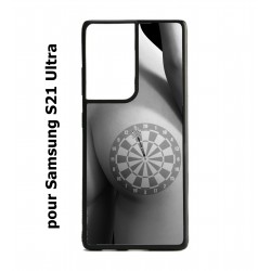 Coque noire pour Samsung Galaxy S21 Ultra coque sexy Cible Fléchettes - coque érotique