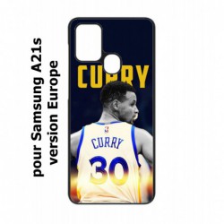 Coque noire pour Samsung Galaxy A21s Stephen Curry Golden State Warriors Basket 30