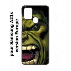 Coque noire pour Samsung Galaxy A21s Monstre Vert Hulk Hurlant