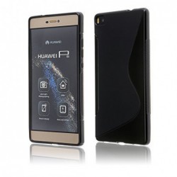 coque S-Line noire pour smartphone HUAWEI P8 LITE