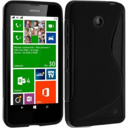 coque S-Line noire pour smartphone Nokia Lumia 630/635