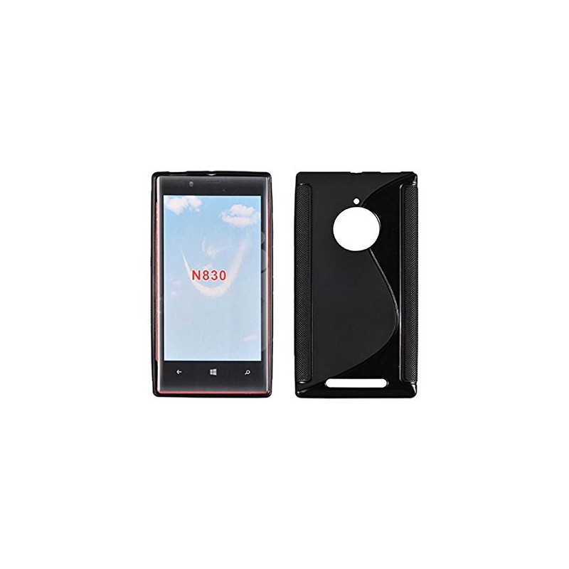 coque S-Line noire pour smartphone NOKIA LUMIA 830/835