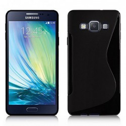 coque S-Line noire pour smartphone Samsung Galaxy A3