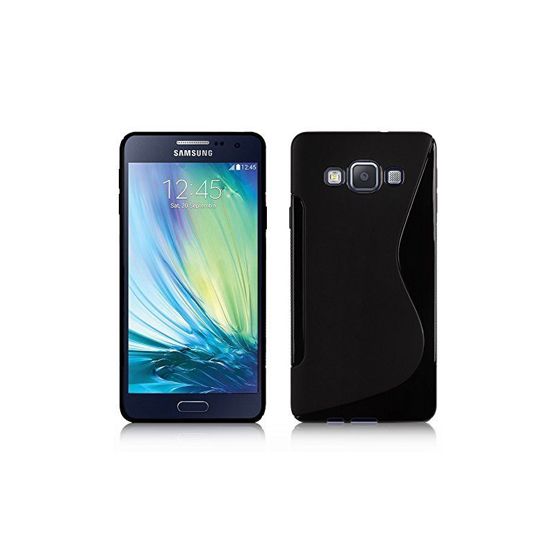 coque S-Line noire pour smartphone Samsung Galaxy A3