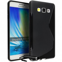 coque S-Line noire pour smartphone Samsung Galaxy A7