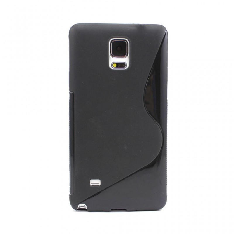 coque S-Line noire pour smartphone Samsung Galaxy Note 4 - N910/N910F/N910X
