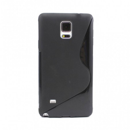 coque S-Line noire pour smartphone Samsung Galaxy Note 4 - N910/N910F/N910X