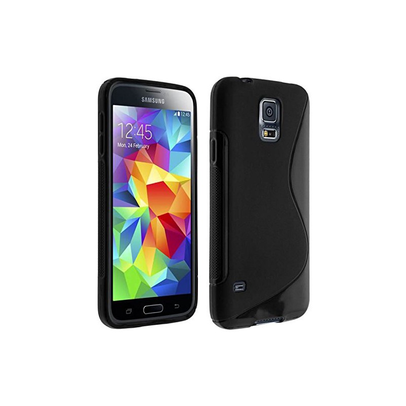 coque S-Line noire pour smartphone Samsung Galaxy S7 Edge