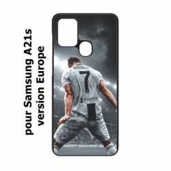 Coque noire pour Samsung Galaxy A21s Cristiano Ronaldo club foot Turin Football stade