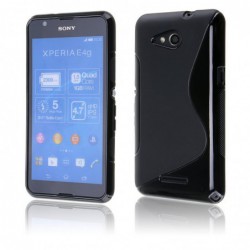 coque S-Line noire pour smartphone SONY XPERIA E4G