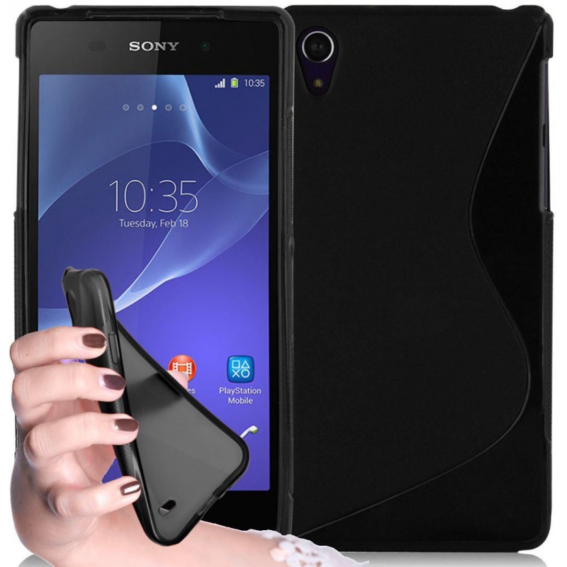 coque S-Line noire pour smartphone SONY XPERIA Z2