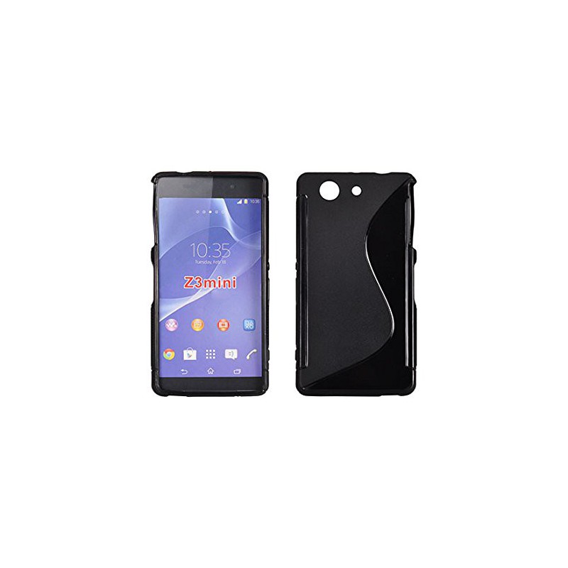 coque S-Line noire pour smartphone Sony Xperia Z3 Compact/Mini