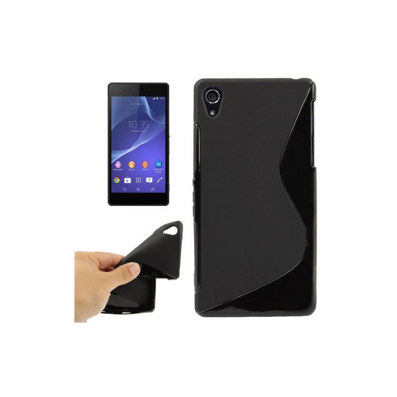 coque S-Line noire pour smartphone SONY XPERIA Z4