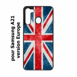 Coque noire pour Samsung Galaxy A21 Drapeau Royaume uni - United Kingdom Flag