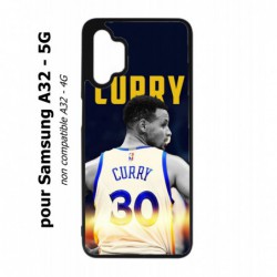 Coque noire pour Samsung Galaxy A32 - 5G Stephen Curry Golden State Warriors Basket 30