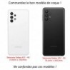 Coque pour Samsung Galaxy A32 - 4G Friends are the family you choose - citation amis famille - coque noire TPU souple