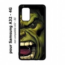 Coque noire pour Samsung Galaxy A32 - 4G Monstre Vert Hulk Hurlant