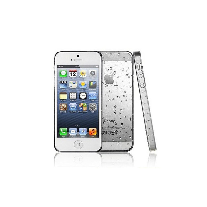 coque Goutte de pluie pour smartphone Iphone 5/Iphone 5S/Iphone SE Goutte de Pluie Blanc