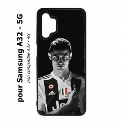 Coque noire pour Samsung Galaxy A32 - 5G Cristiano Ronaldo Club Foot Turin