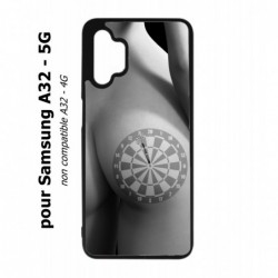 Coque noire pour Samsung Galaxy A32 - 5G coque sexy Cible Fléchettes - coque érotique