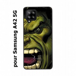 Coque noire pour Samsung Galaxy A42 5G Monstre Vert Hulk Hurlant