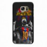Coque noire pour Samsung S10 Lionel Messi FC Barcelone Foot