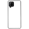 Coque pour Samsung Galaxy A42 5G motif géométrique pattern noir et blanc - ronds blancs - coque noire TPU souple