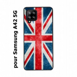Coque noire pour Samsung Galaxy A42 5G Drapeau Royaume uni - United Kingdom Flag