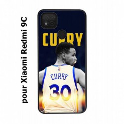 Coque noire pour Xiaomi Redmi 9C Stephen Curry Golden State Warriors Basket 30