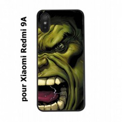 Coque noire pour Xiaomi Redmi 9A Monstre Vert Hulk Hurlant