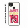 Coque noire pour Xiaomi Redmi 9C star Basket James Harden 13 Rockets de Houston