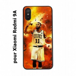 Coque noire pour Xiaomi Redmi 9A star Basket Kyrie Irving 11 Nets de Brooklyn