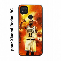 Coque noire pour Xiaomi Redmi 9C star Basket Kyrie Irving 11 Nets de Brooklyn