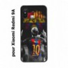 Coque noire pour Xiaomi Redmi 9A Lionel Messi 10 FC Barcelone Foot