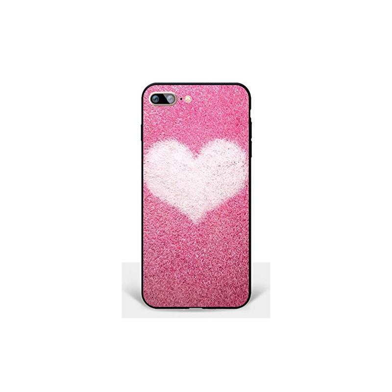 Coque Iphone 5C Silicone Transparente Motif Coeur/Love