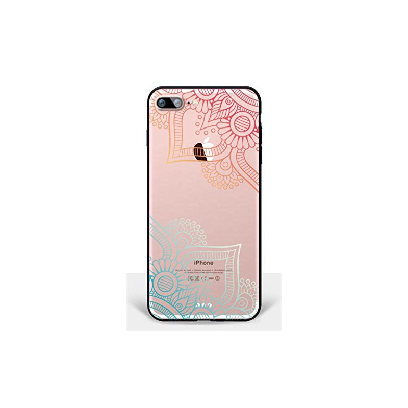 Coque Iphone 5C Silicone Transparente Motifs Fleurs