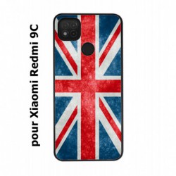 Coque noire pour Xiaomi Redmi 9C Drapeau Royaume uni - United Kingdom Flag