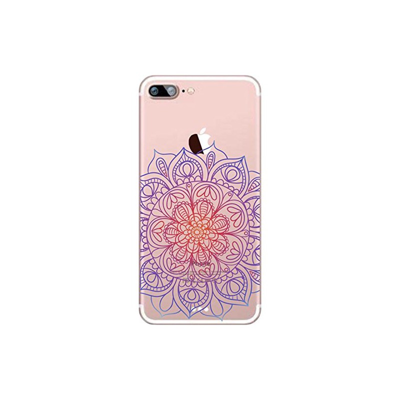 Coque Iphone 5C Silicone Transparente Motif Pattern Design Fleur Couleur 1 Gel-Housse Étui Clair Transparente Ultra Mince