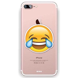 Coque Iphone 5C Silicone Transparente Motif Emoji/Emoticone SE2 Gel-Housse Étui Clair Transparente Ultra Mince