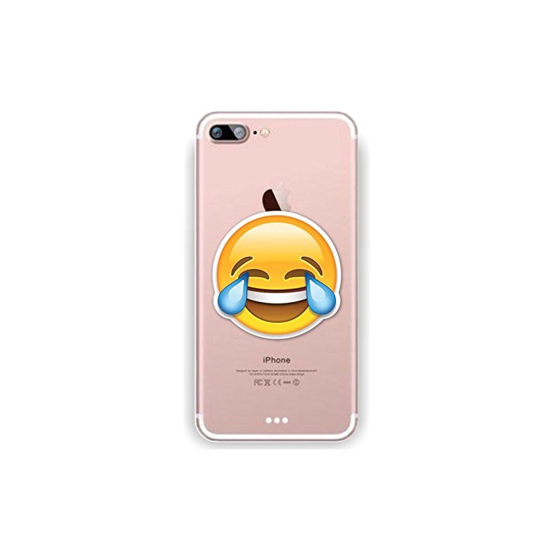 Coque Iphone 5C Silicone Transparente Motif Emoji/Emoticone SE2 Gel-Housse Étui Clair Transparente Ultra Mince