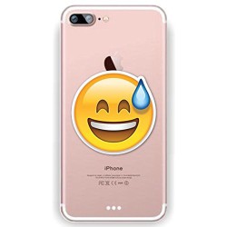 Coque Iphone 5C Silicone Transparente Motif Emoji/Emoticone SE5