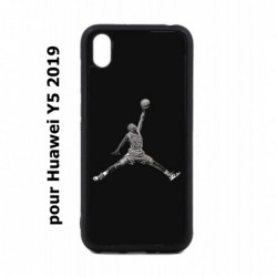 Coque noire pour Huawei Y5 2019 Michael Jordan 23 shoot Chicago Bulls Basket
