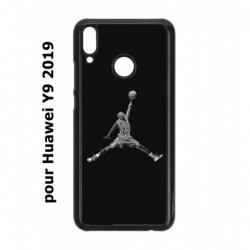 Coque noire pour Huawei Y9 2019 Michael Jordan 23 shoot Chicago Bulls Basket