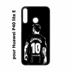 Coque noire pour Huawei P40 Lite E Lionel Messi FC Barcelone Foot