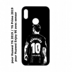 Coque noire pour Huawei Y6 2019 / Y6 Prime 2019 Lionel Messi FC Barcelone Foot