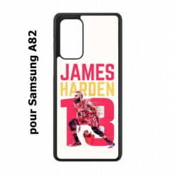 Coque noire pour Samsung Galaxy A82 star Basket James Harden 13 Rockets de Houston