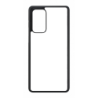 Coque pour Samsung Galaxy A82 motif géométrique pattern noir et blanc - ronds blancs - coque noire TPU souple (Galaxy A82)