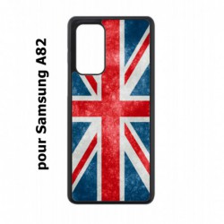 Coque noire pour Samsung Galaxy A82 Drapeau Royaume uni - United Kingdom Flag