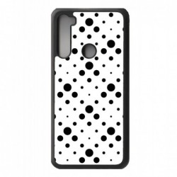Coque noire pour Xiaomi Poco X3 & Poco X3 Pro motif géométrique pattern noir et blanc - ronds noirs sur fond blanc